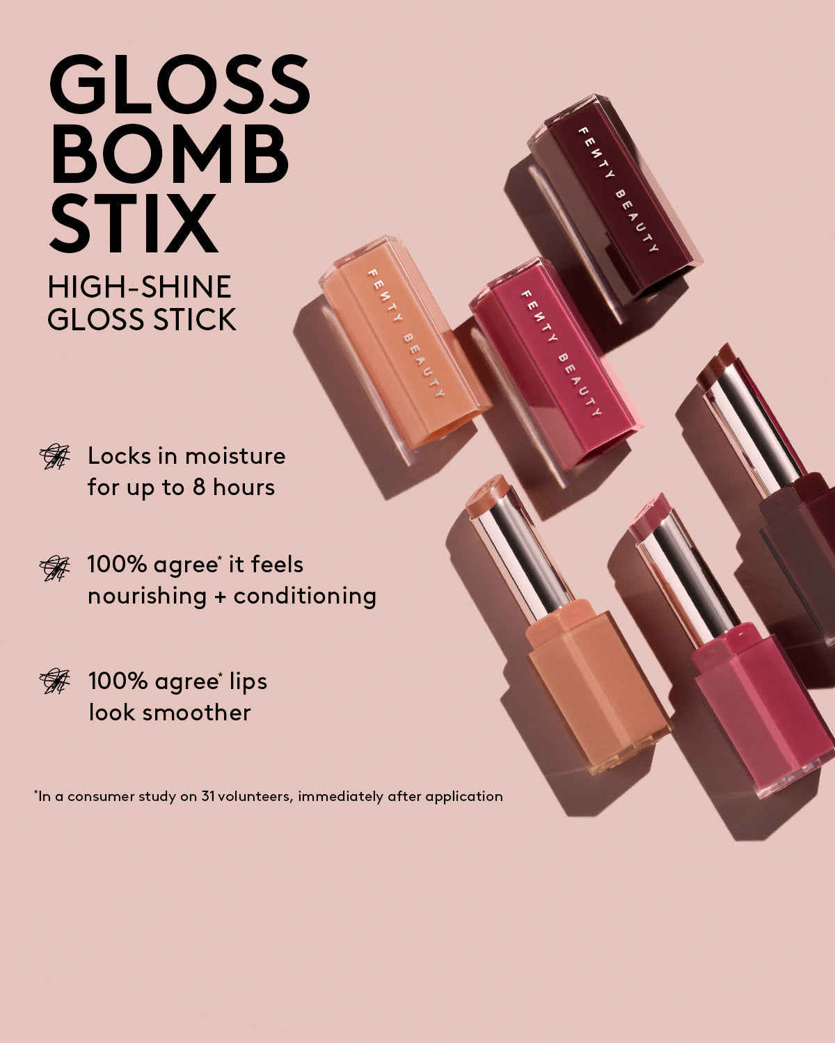 Gloss Bomb Stix High-Shine Gloss Stick ?? Rose Amber - Image 10