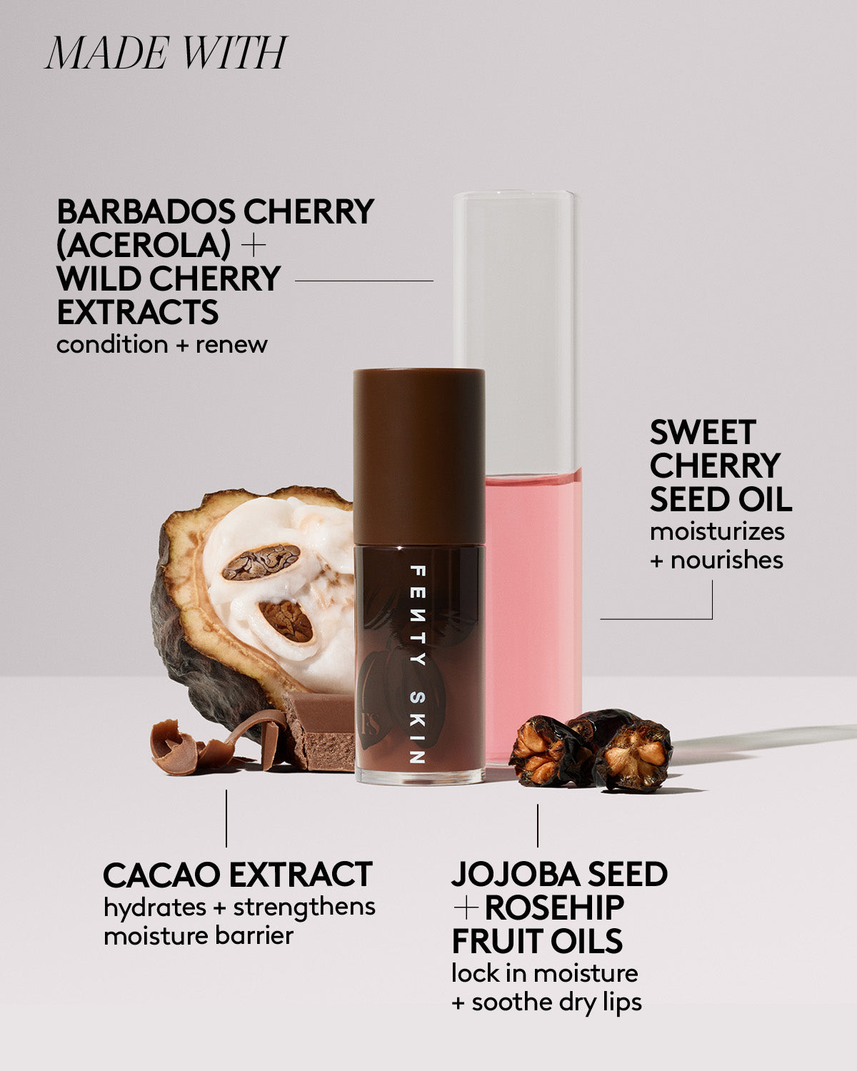 Fenty Treatz Hydrating + Strengthening Lip Oil ?? Cacao - Image 6