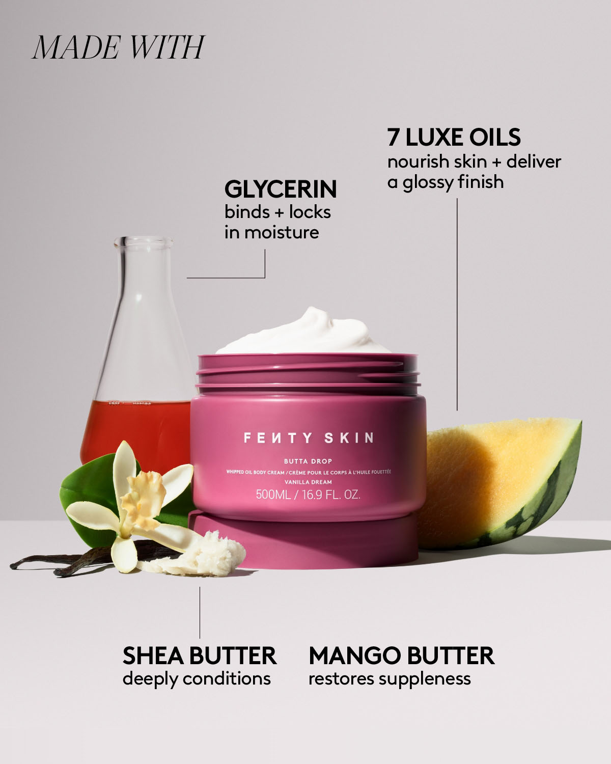 Jumbo Butta Drop Whipped Oil Body Cream with Tropical Oils + Shea Butter ?? Vanilla Dream - Image 4